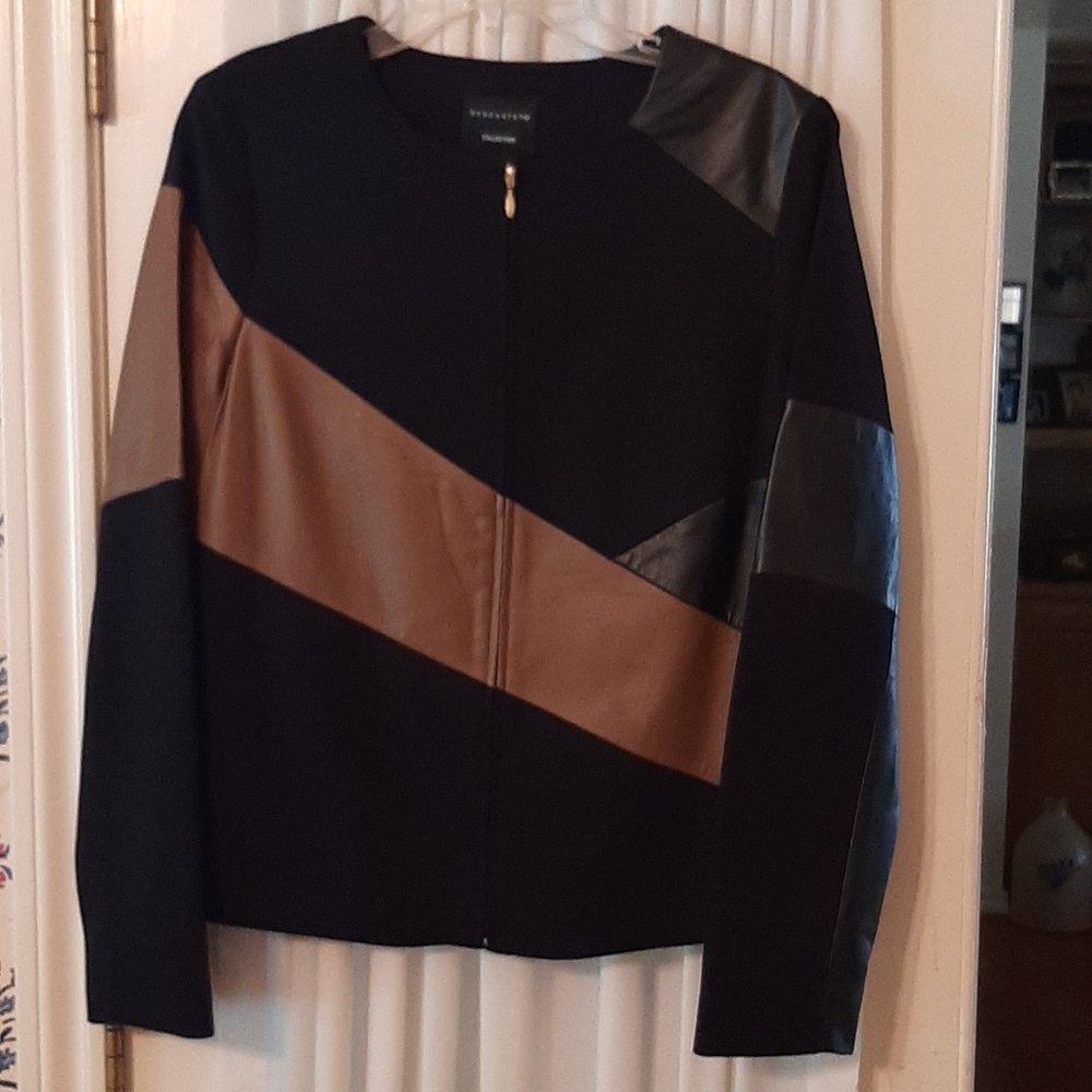 Doncaster Leather Blend Jacket Size 12